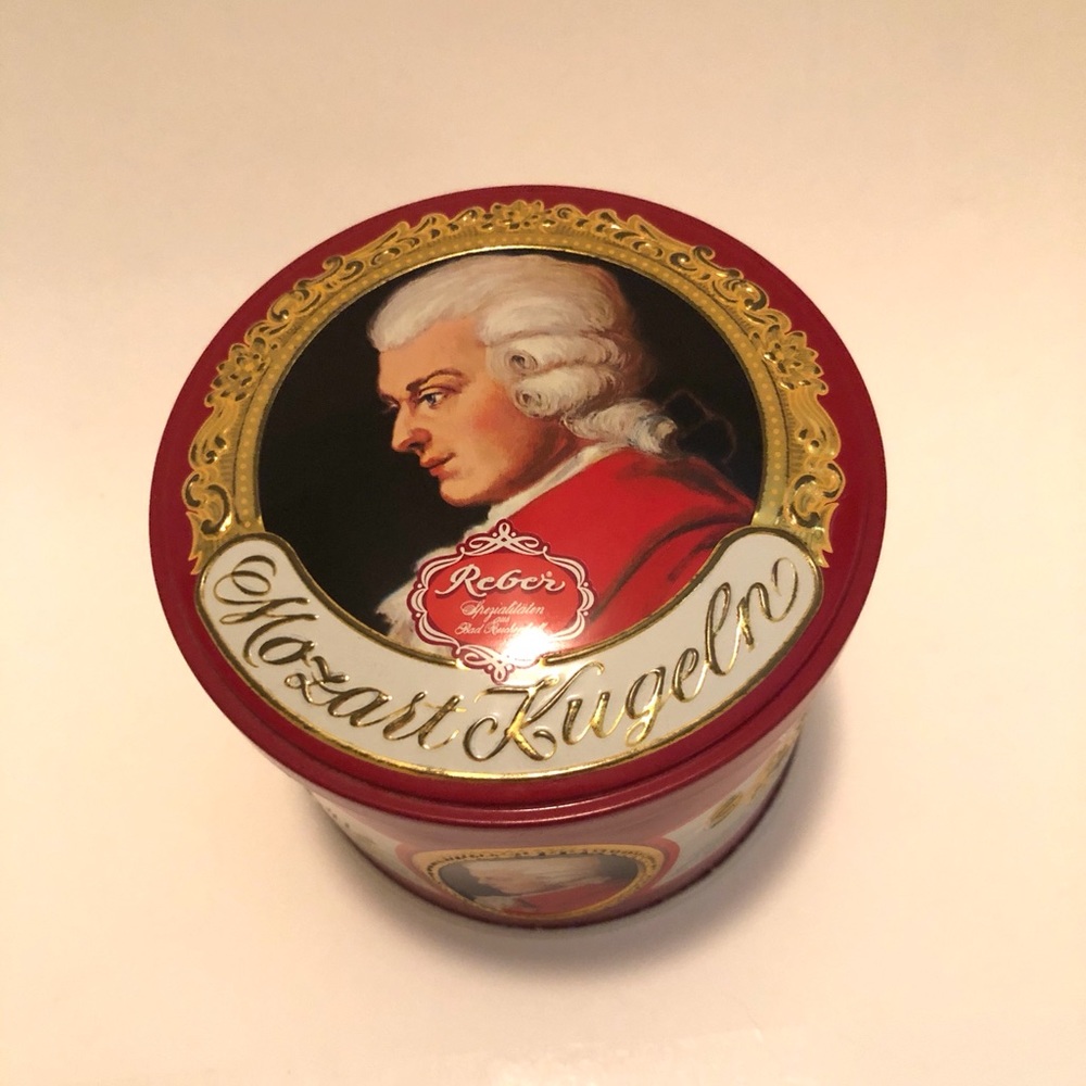 Vintage Reber Mozart Kugeln Candy Empty Tin